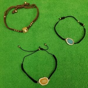 💎Nevada set of 3 adjustable friendship bracelets